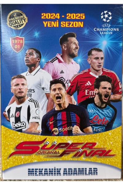 ERTOYS STORE 2024-2025 YENİ SEZON Süper Final Mekanik Adamlar  Futbolcu Kartları 150 Paket 3lü (450 Kart)