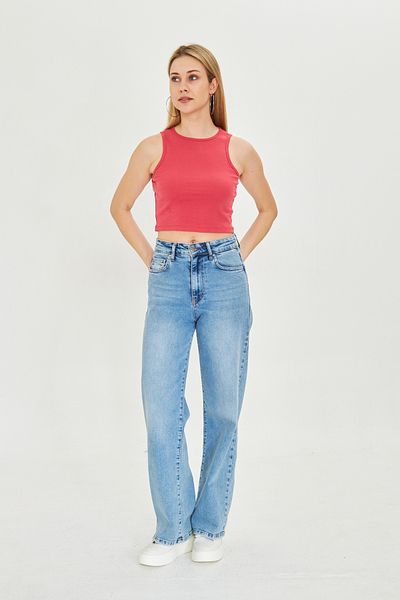 Dİ GİYİM Women's Ribana Crop Sneakers