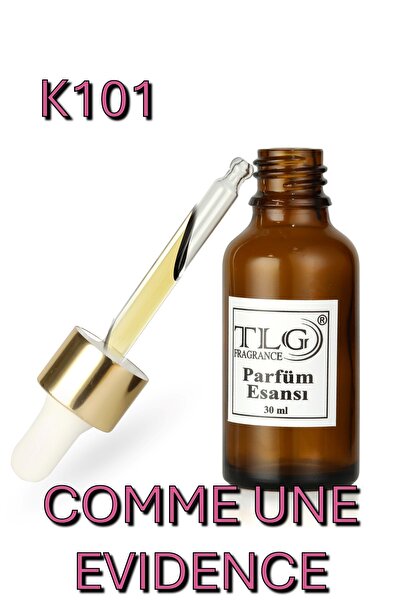 TLG K101 Comme Une Evidence Alkolsüz Kadın Parfüm Esansı, 30 ml