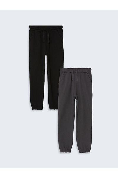 LC Waikiki Boys Jogger Sweatpants - 2 Thread Standard Fit, 2-Pack