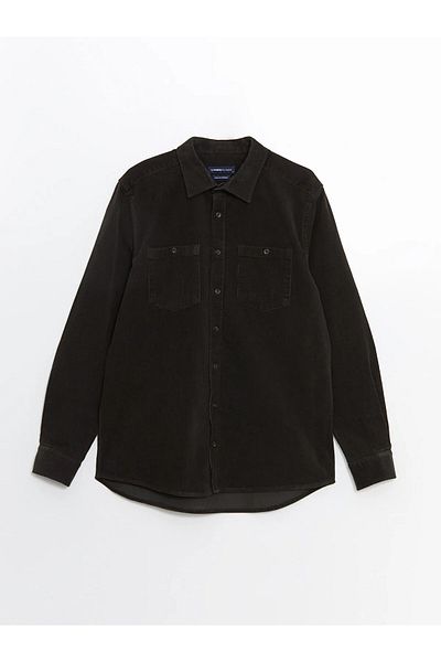 LC Waikiki Classic Regular Fit Long Sleeve Corduroy Men's Shirt