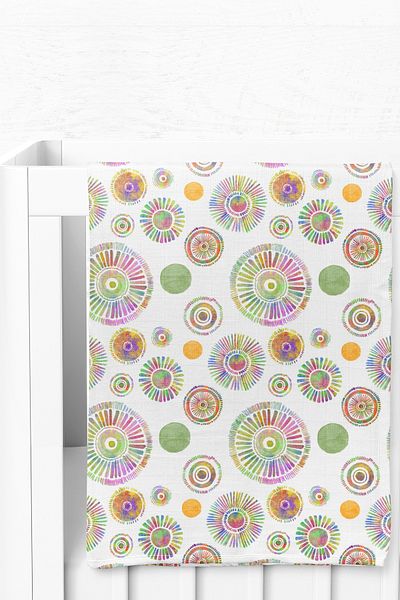 Wheeppo Premium Digital Printing Muslin Blanket Maya - 75x100 cm