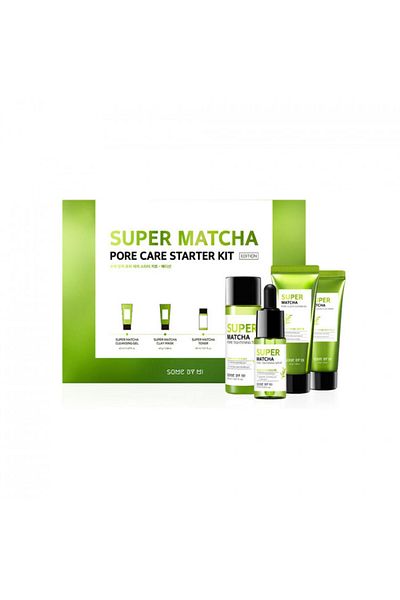 Some By Mi Kit de pornire Super Matcha pentru îngrijirea porilor - Kit de pornire pentru ceai verde