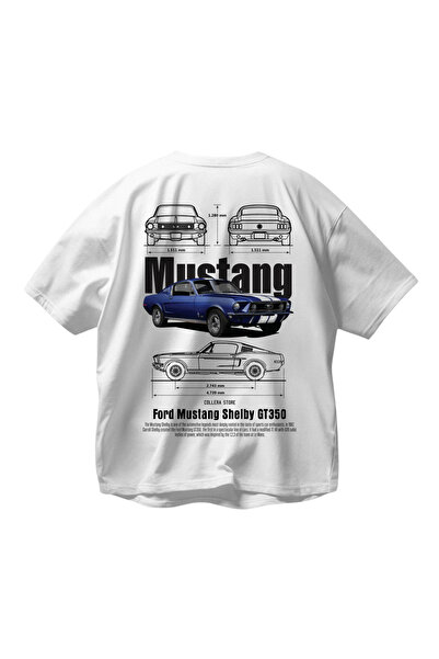 SVART WEAR Shelby tricou cu imprimeu supradimensionat Unisex Alb tricou