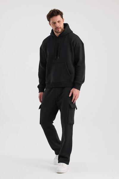 TENA Ανδρικό φούτερ με κουκούλα με τρεις κλωστές