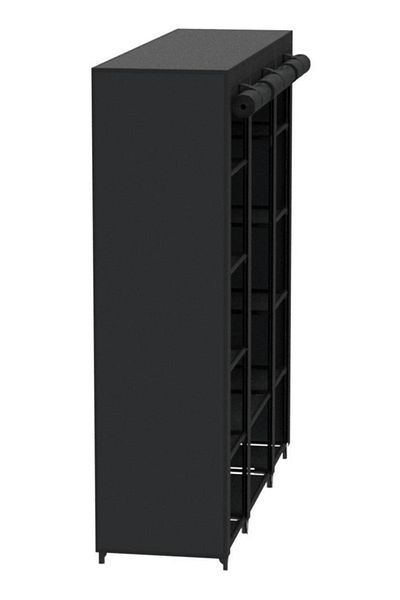 Cady One Foldable Cloth Wardrobe And Luggage Organizer With Hanging Rods And Clothes Rack For Storing Bags,