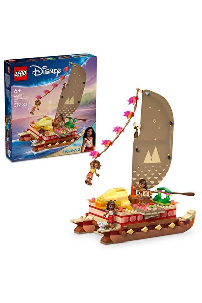 LEGO Disney Moana’nın Macera Kanosu 43270 - 6 Yaş ve Üzeri Çocuklar için Yaratıcı Oyuncak
