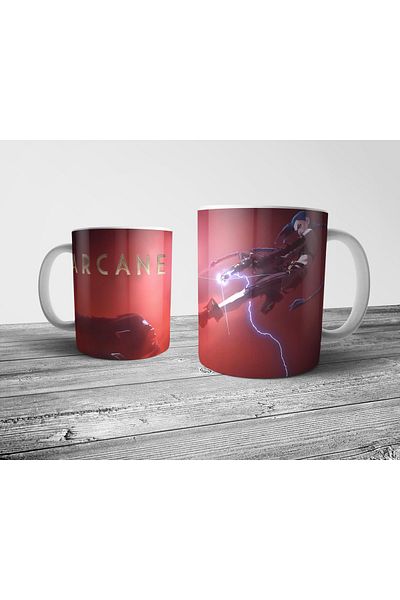 Pixxa Arcane Jinx Vs Warwick Mug