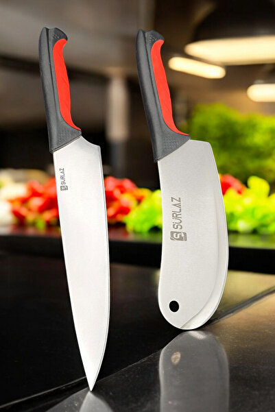 SürLaz Şef Bıçağı Soğan Bıçağı 2 Parça Pro Serisi Mutfak Bıçakları