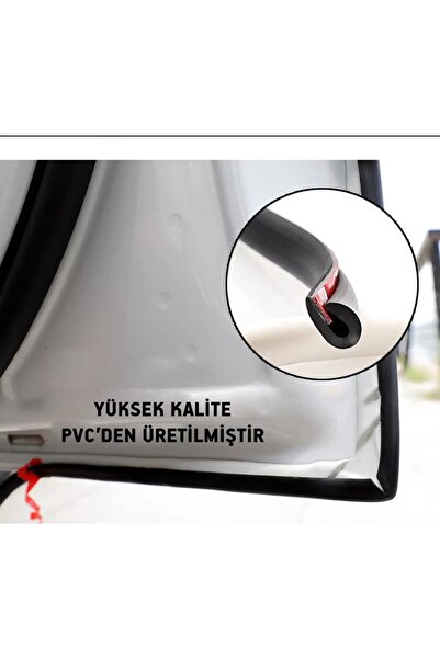 BABAWİCK Araba Kapı Kenar Fitili, Çizilmeye Karşı Koruma Fitili, 5 Metre, Beyaz Renk, Bütün Araçlara Uyumlu