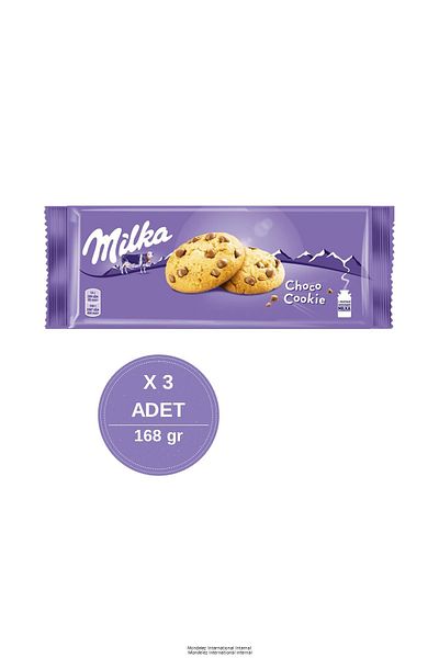 Milka Choco Cookies Drop Chocolate Cookies 168 Gr - 3 Pieces