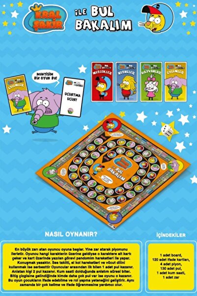 Kral Şakir Mahalleli Yarışıyor & Bul Bakalım Oyun Seti