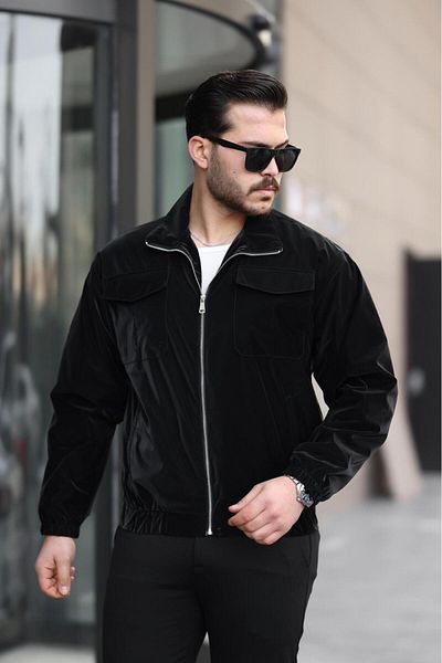 Oksit Ανδρικό αδιάβροχο παλτό Nova Shiny Double Pocket Water Repellent Slim Fit