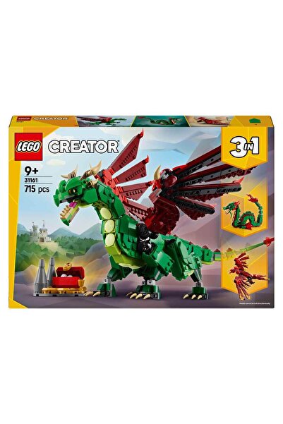 LEGO صانع التنين في العصور الوسطى للأطفال من سن 3 إلى 9 سنوات فما فوق 31161
