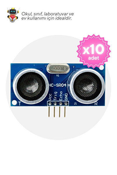 Genel Markalar 10'lu Hc-sr Ultrasonik Mesafe Sensörü Meb Müfredatına Uygun Ok...