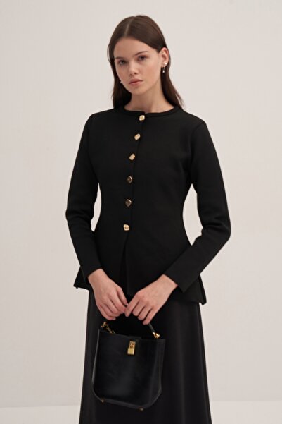 EBU Prive Premium Women's Knitwear Cardigan - Black