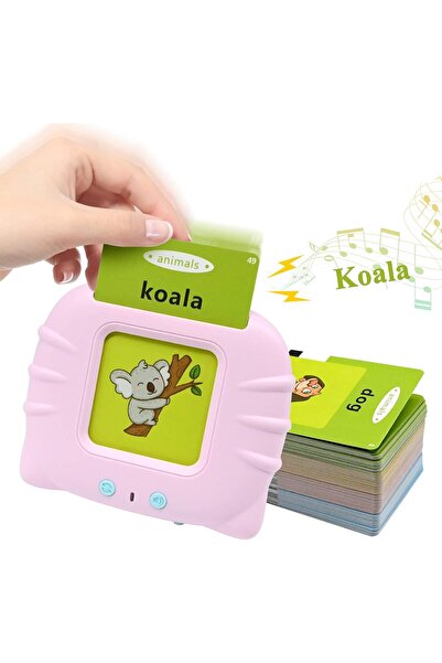 AWH بطاقات تعليمية مسموعة للأطفال من سن 2 إلى 4 سنوات، 112 بطاقة، 224 كلمة، ل...