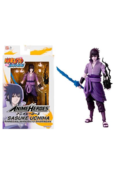 BANDAI Anime Heroes Naruto Sasuke Rinnegan / Mangekyo Sharingan Eklemli Figür