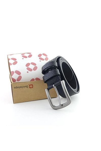 Quicksteps Qs2506 Model Arizona Black Genuine Leather Belt