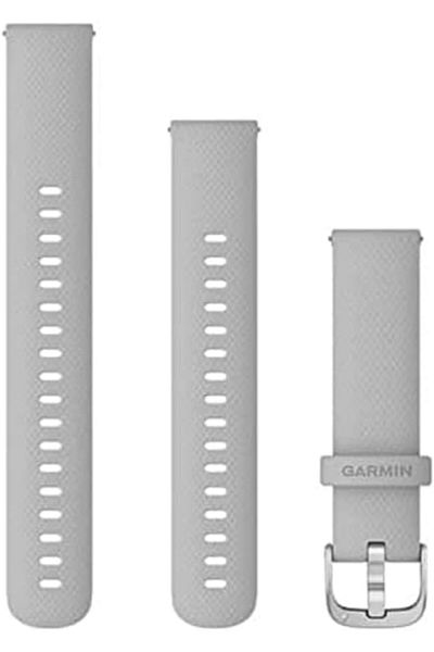 Garmin QUICK RELEASE BANDS (18 MM) MIST GRAY WITH SILVER HARDWARE