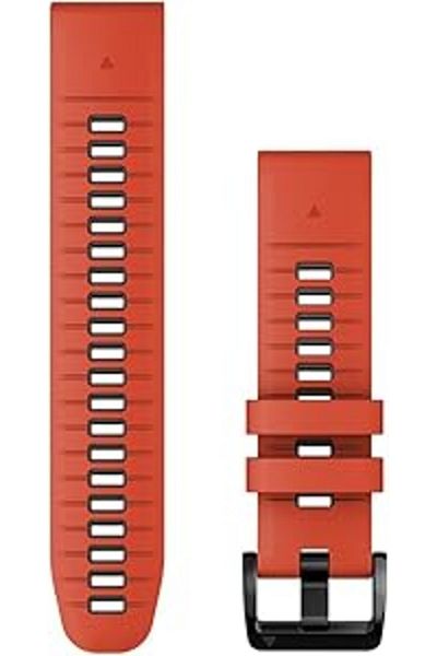 Garmin QUICKFIT 22 WATCH BANDS FLAME RED/GRAPHITE SILICONE BAND