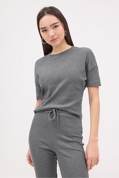 Addax Crew Neck Short Sleeve Bottom-Top Suit Tkm13115-J3