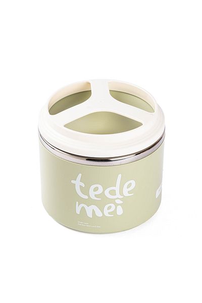 Tantitoni Tedemei Green Stainless Steel Food Transport Container - 1L