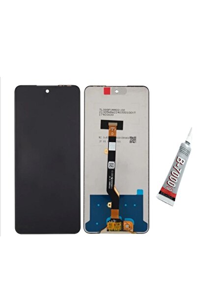 SDT شاشة انفينيكس نوت 30 مع شريحة لمس (أسود) B7000 ADHESIVE