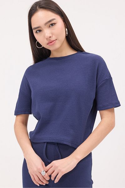 Addax Crew Neck Short Sleeve Bottom-Top Suit Tkm13115-J3