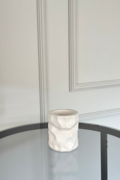 Rosa Atelier Decorative Wavy Cylinder Box, Organizer