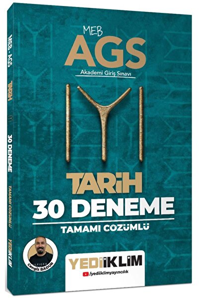 Yediiklim Yayınları MEB AGS KAYI Tarih Tamamı Çözümlü 30 Deneme