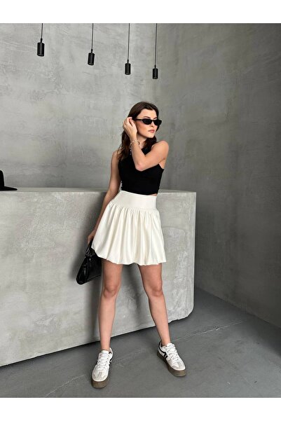 ZF BUTİK Ballonrock mit hoher Taille