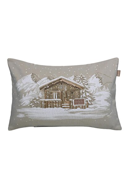 Believe WINTER LANDSCAPE JAKARLI DOKUMA GOBLEN  DEKORATİF KIRLENT 35*55