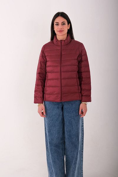 Blues Outlet Women's Burgundy Feather Coat