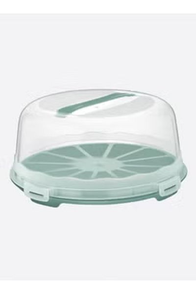 Dünya Plastic Cake Plate with Cover 30 CM