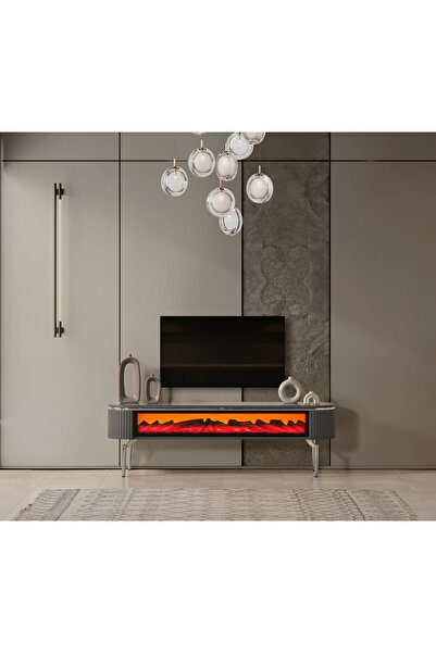 ÇINAR MOBEL River tv ünite 1.70 komple şömine