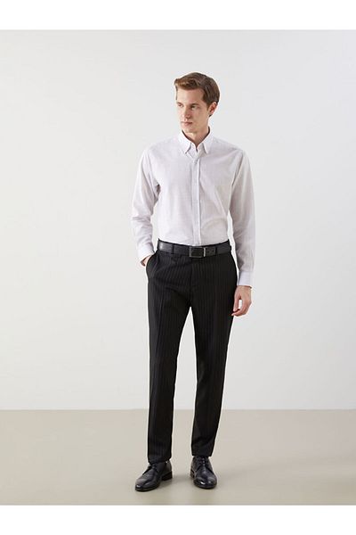 LC Waikiki Slim Fit Long Sleeve Poplin Men's Shirt