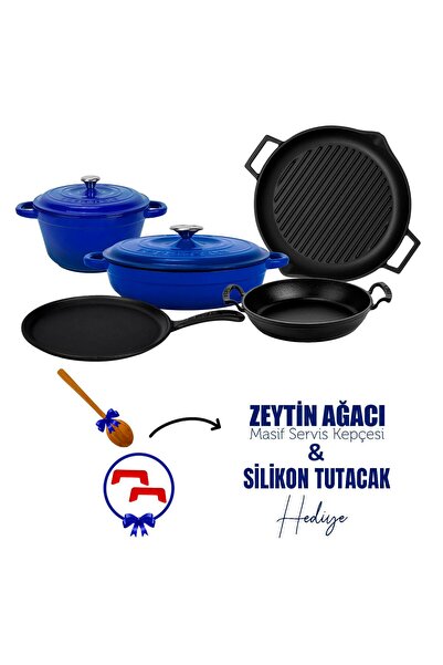 Lava Döküm 5x Trendy Serisi 8 Parça Tencere & Tava Seti