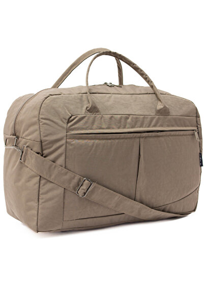 KAFF Büyük Boy Kahverengi Unisex Önü Cepli Ayarlanabilir Omuz Askılı  Seyahat Çantası -00815