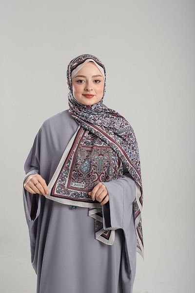 Giverny Ethnic Cut Fiber Cotton Shawl - Κρεμ μοτίβο, ψηφιακή εκτύπωση, 202123 _40