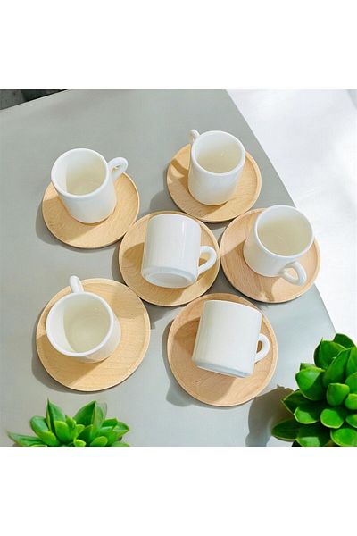 nutyaart Set of 6 Bamboo Cups