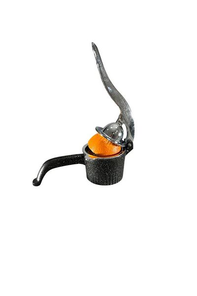 Aslı Hediyelik Black Cast Violet Hand Juicer for Fruits and Citrus