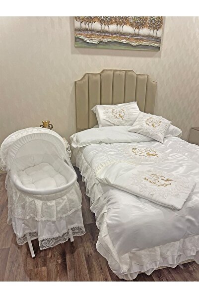 Fun Moment طقم مرتبة أطفال مع سرير أطفال وسلة موسى بما في ذلك القاعدة - مقاس ...