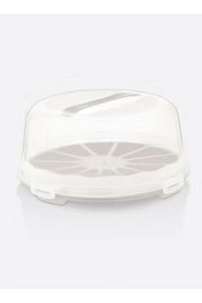 Dünya Plastic Cake Plate with Cover 30 CM