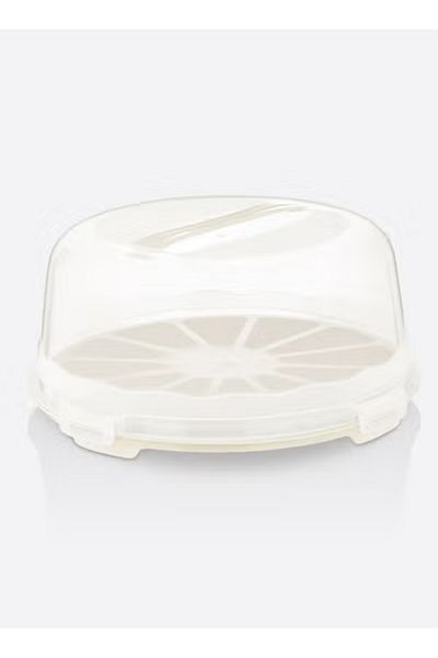 Dünya Plastic Cake Plate with Cover 30 CM