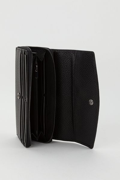 Fossil Boxed Genuine Leather Black Large Size Women's Hand Portfolio Card Holder Wallet