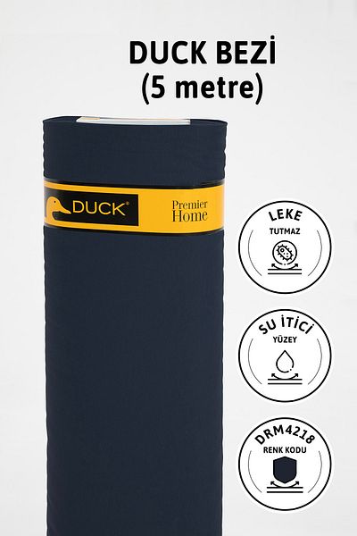 FAVORA Premier Meter's Duck Linen Υφασμάτινο Αδιάβροχο Πανί 5 Yards Drm4218 - Navy Blue