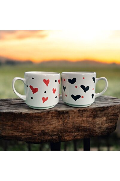 nutyaart 2Lİ SERAMİK KUPA EL YAPIMI