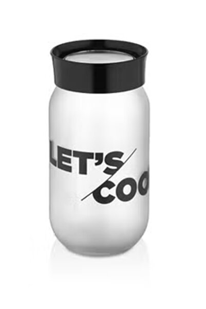 Qlüx Glass Jar 1 Liter 10X19,5 CM For Storing and Organizing Spices and Legumes in The Kitchen