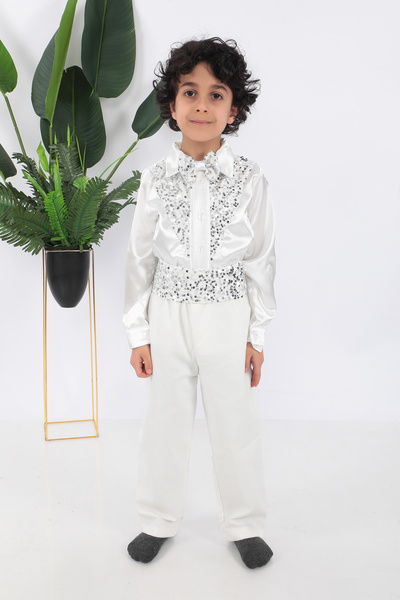 Kadıköy Kostüm Костюм білого танцюриста для хлопчика